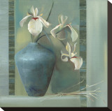 Orchids in a Blue Vase