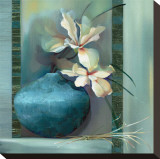 Lilies in a Blue Vase