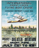 International Great Lakes Flying Boat Cruise  Chicago to Detroit  c1913