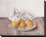Three Pears On a Plate
