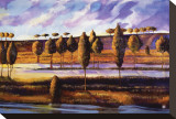 Violet Sky over Land and Water