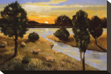 A Day Ending at the Lake