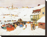 Horse Race in Winter