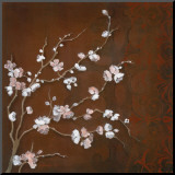 Cherry Blossoms on Cinnabar II
