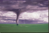 Tornado and Lightning On Field