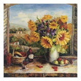 Sunflowers With Fruit And Wine II