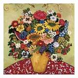 APears with Garden Flowers