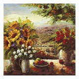 Sunflowers With Fruit And Wine I