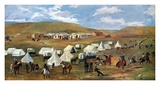 Cowboy Camp During The Roundup