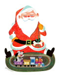 Santa and the Train - Jack and Jill  December 1957