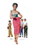 Miss Temptation  - Saturday Evening Post "Leading Ladies"  April 21  1956 pg30