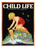 Girl and Doll - Child Life  August 1928