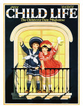 Waiving at the Parade - Child Life  July 1925