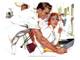 Even Doctors Are Human  - Saturday Evening Post "Leading Ladies"  April 3  1954 pg26