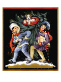 Bringing Home the Tree - Child Life  December 1928