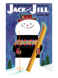 Smiley Snowman - Jack and Jill  January 1957