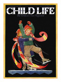 Skating Lesson - Child Life  March 1931