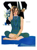 End of a Marriage - Saturday Evening Post "Leading Ladies"  April 13  1957 pg27