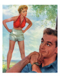 The Beautiful Dude  - Saturday Evening Post "Leading Ladies"  May 8  1954 pg38
