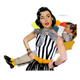 The Lady Was Insulted - Saturday Evening Post "Men at the Top"  April 19  1958 pg35