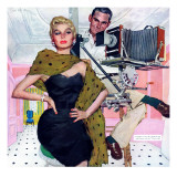 Model Wife  - Saturday Evening Post "Leading Ladies"  August 13  1955 pg20