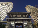 Asia  Japan  Tokyo  Temple and Skyscrapers