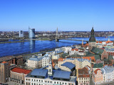 View of City from St; Peter's Church  Riga  Latvia