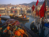 Fishing Boats in the Harbour  Whitby  North Yorkshire  England