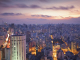 Brazil  Sao Paulo  Sao Paulo  View of City Center from Italia Building - Edificio Italia