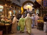 Street Life on Talaa Kbira in the Old Medina of Fes  Morocco