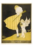 Lady and Cupid Hunting
