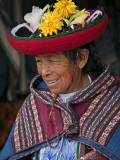 Peru  an Old Woman in Traditional Indian Costume