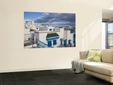Tunisia  Sidi Bou Said  Elevated Town View