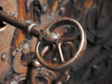 Sweden  Island of Gotland; a Antique Key and Lock Still in Use on the Medieval Church Door