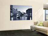 Gondola by the Rialto Bridge  Grand Canal  Venice  Italy