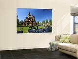 The Impressive Exterior of Heddal Stave Church  Norway's Largest Wooden Stavekirke