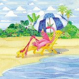 Deck Chair Flamingo