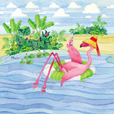 Martini Float Flamingo