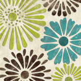 Stencil Flowers I