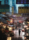 Market under the Rain  Honk Kong  c2009