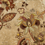 European Floral on Beige II