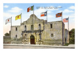 Alamo with Six Flags  San Antonio  Texas