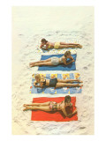 Bathing Beauties on Beach Towels