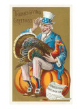 Greetings  Uncle Sam with Turkey