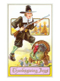 Joys  Pilgrim with Musket and Turkey
