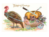 Greetings  Turkey Hauling Pumpkin