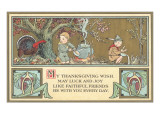 Boy Scouts Camping with Turkey