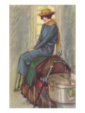 Excited Lady Traveler