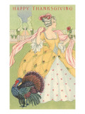 Happy Thanksgiving  Grande Dame with Turkey