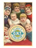 Victorian Children around Spool of Thread